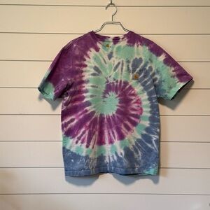 Carhartt Tie Dye Shirt Whimsy Summer Boho Original Fit Size M